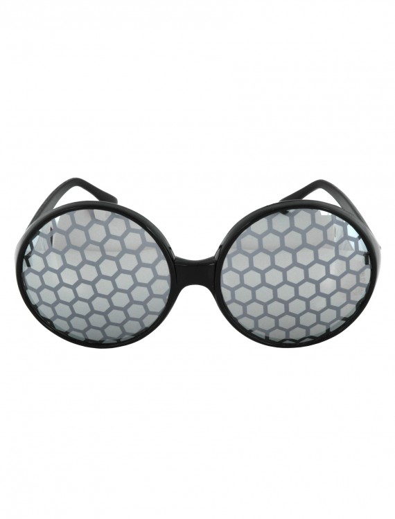 Black Bug Eyes Sunglasses, halloween costume (Black Bug Eyes Sunglasses)
