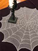 Ghostly Grey Round Table Topper, halloween costume (Ghostly Grey Round Table Topper)