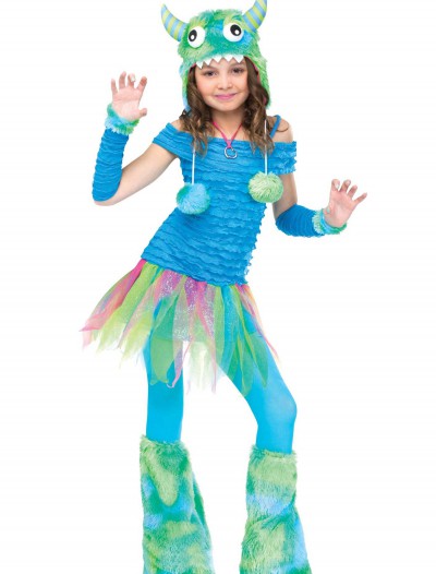 Girls Blue Beastie Monster Costume, halloween costume (Girls Blue Beastie Monster Costume)