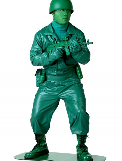 Plus Size Green Army Man Costume, halloween costume (Plus Size Green Army Man Costume)