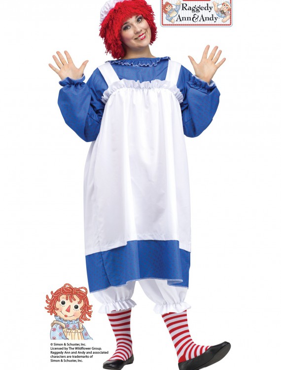 Raggedy Ann Adult Plus Size Costume, halloween costume (Raggedy Ann Adult Plus Size Costume)