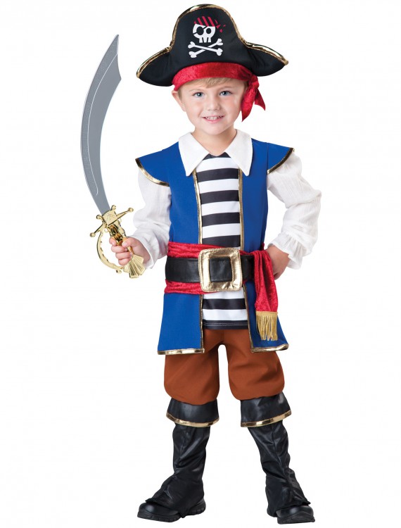 Toddler Pirate Captain Costume, halloween costume (Toddler Pirate Captain Costume)