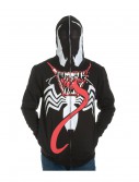 Venom Full Zip Mask Hoodie, halloween costume (Venom Full Zip Mask Hoodie)